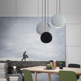 Modern Minimalist Cosmos LED Multi Light Pendant Cluster Disc Chandelier for Living Room