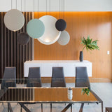 Modern Minimalist Cosmos LED Multi Light Pendant Cluster Disc Chandelier for Living Room