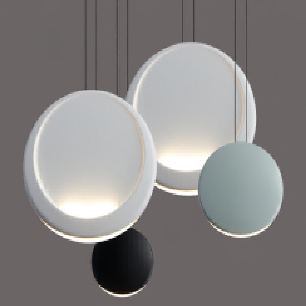 Modern Minimalist Cosmos LED Multi Light Pendant Cluster Disc Chandelier for Living Room