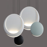Modern Minimalist Cosmos LED Multi Light Pendant Cluster Disc Chandelier for Living Room