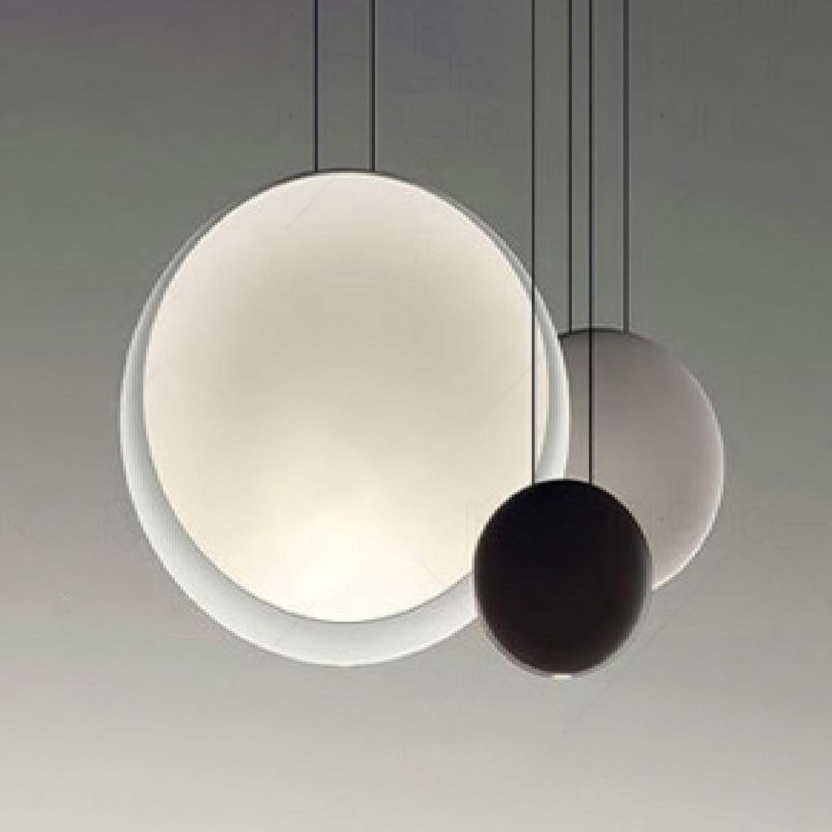 Modern Minimalist Cosmos LED Multi Light Pendant Cluster Disc Chandelier for Living Room
