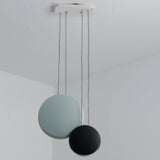 Modern Minimalist Cosmos LED Multi Light Pendant Cluster Disc Chandelier for Living Room