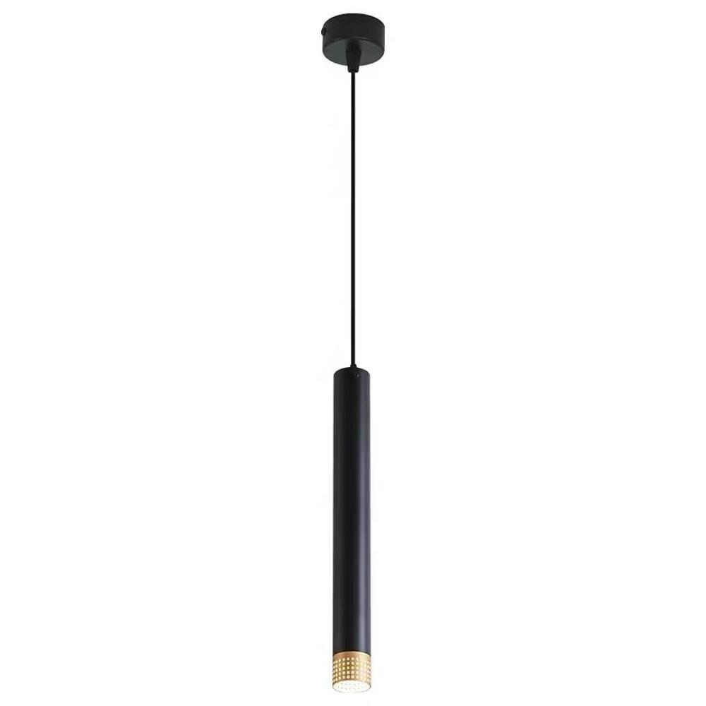 Modern Minimalist Cylinder LED Pendant Light Slender Metal Island Hanging Lighting