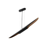 Modern Minimalist Cylindrical Pipe Pendant Light in Matte Black and Gold Finish