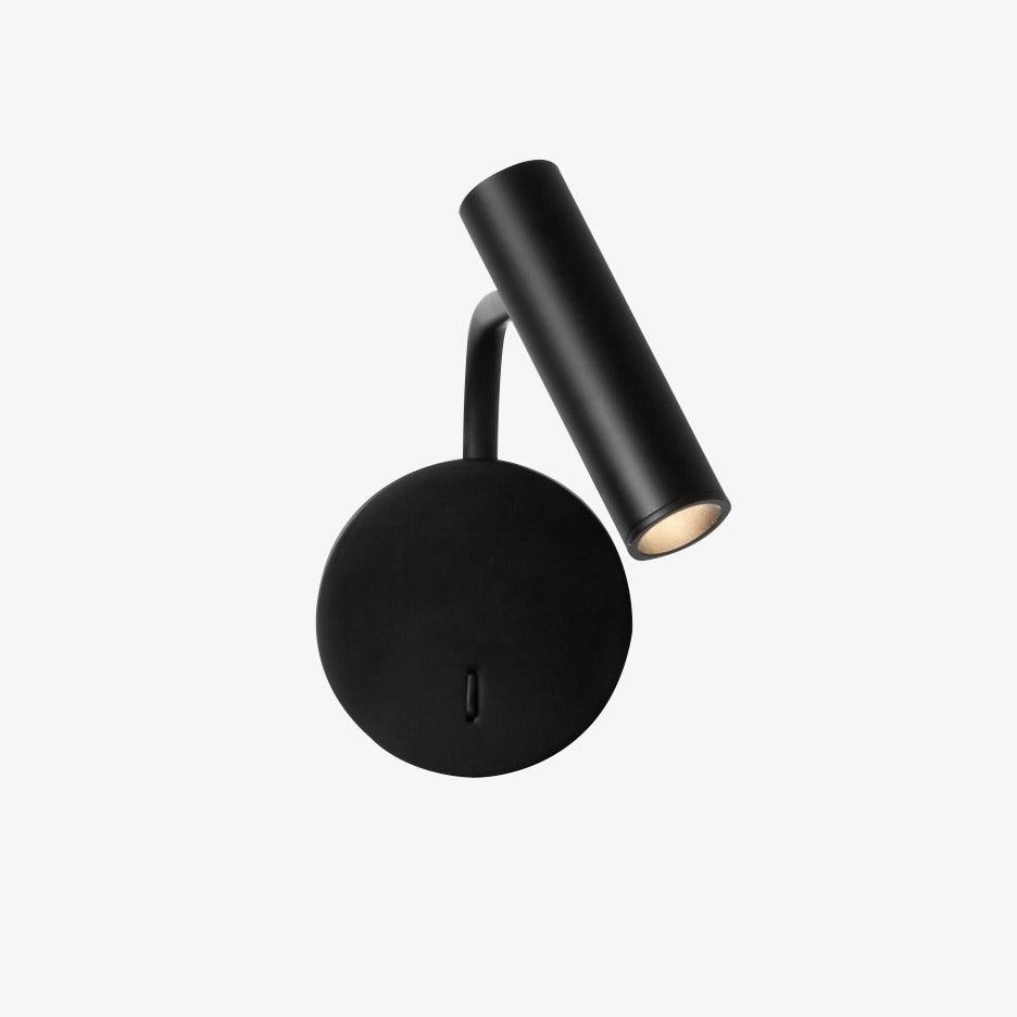 Modern Minimalist Disc LED Wall Sconce Set with Adjustable Pivoting Arm for Bedside Reading