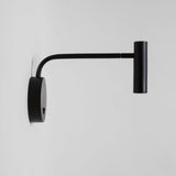Modern Minimalist Disc LED Wall Sconce Set with Adjustable Pivoting Arm for Bedside Reading