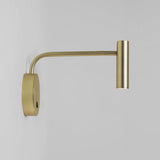 Modern Minimalist Disc LED Wall Sconce Set with Adjustable Pivoting Arm for Bedside Reading