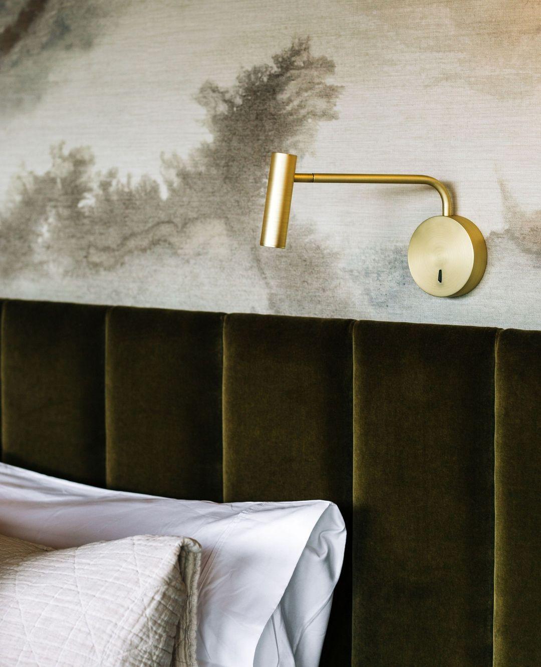 Modern Minimalist Disc LED Wall Sconce Set with Adjustable Pivoting Arm for Bedside Reading