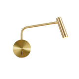 Modern Minimalist Disc LED Wall Sconce Set with Adjustable Pivoting Arm for Bedside Reading
