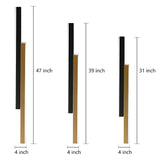 Modern Minimalist Double Linear LED Wall Sconce Nordic Long Strip Lighting for Hallways and Bedside
