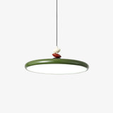Modern Minimalist Geometric LED Pendant Light with Balanced Circular Frame Design