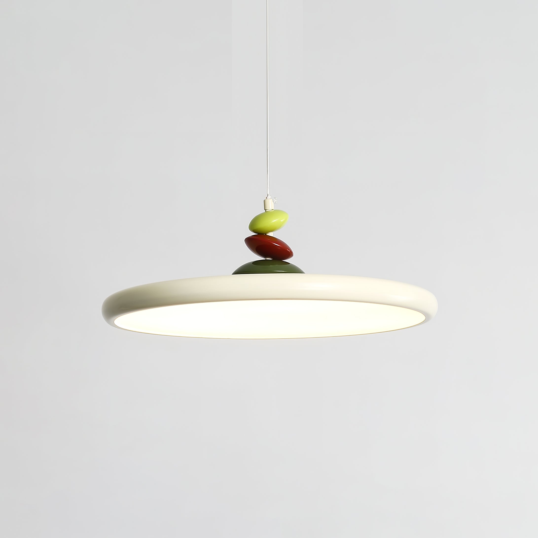 Modern Minimalist Geometric LED Pendant Light with Balanced Circular Frame Design