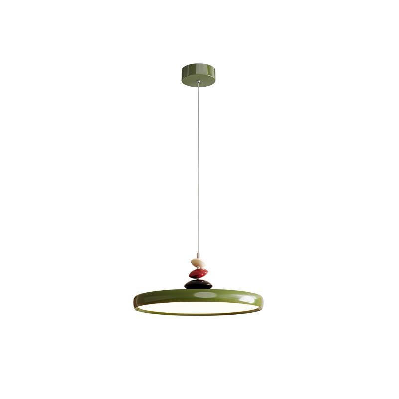 Modern Minimalist Geometric LED Pendant Light with Balanced Circular Frame Design