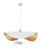 Modern Minimalist Giorgio Curving Disc LED Pendant Light with Adjustable Hanging Height