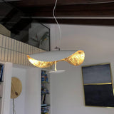 Modern Minimalist Giorgio Curving Disc LED Pendant Light with Adjustable Hanging Height