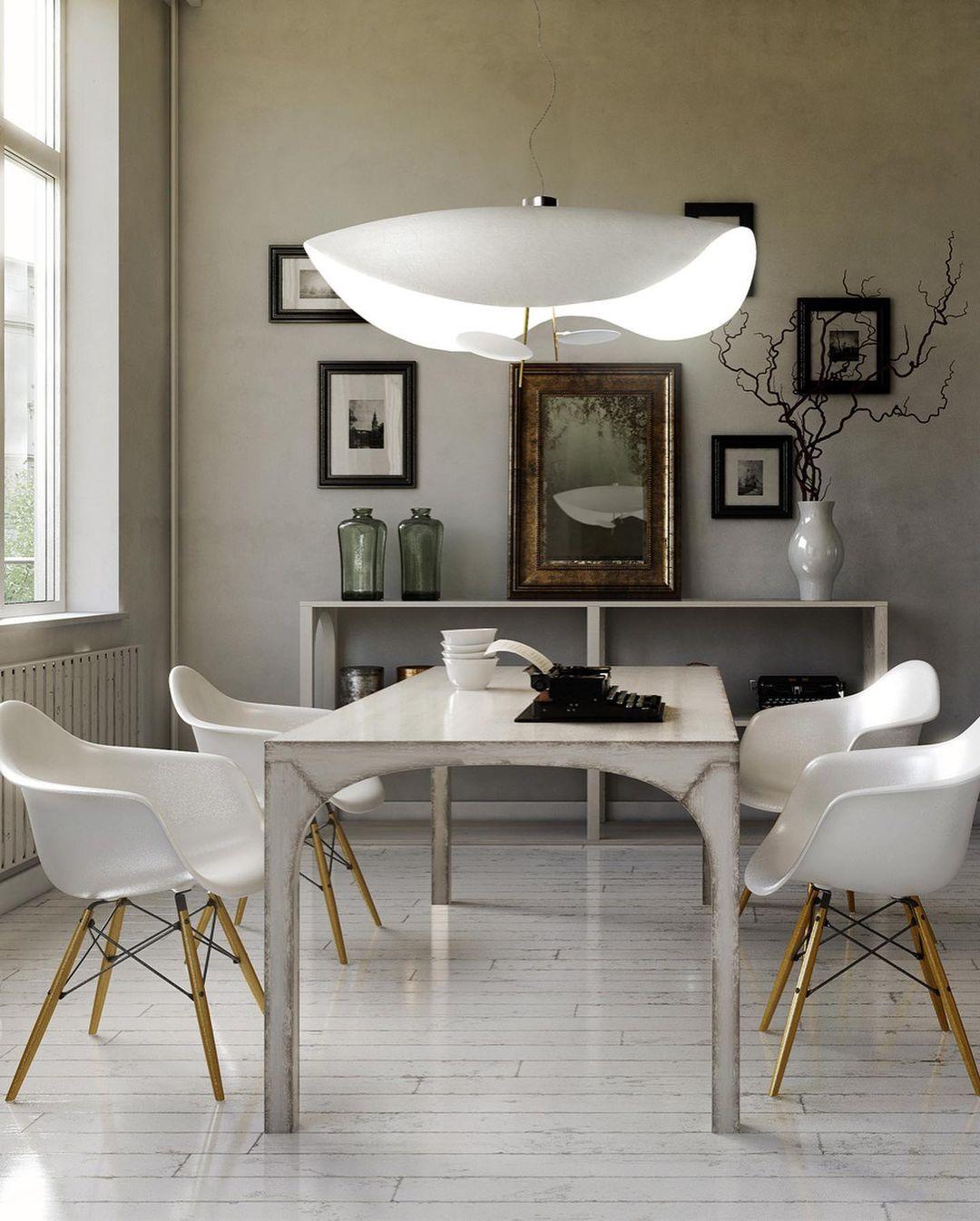 Modern Minimalist Giorgio Curving Disc LED Pendant Light with Adjustable Hanging Height