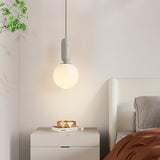 Modern Minimalist Glass Globe Pendant Light Scandinavian Hanging Ball Lamp