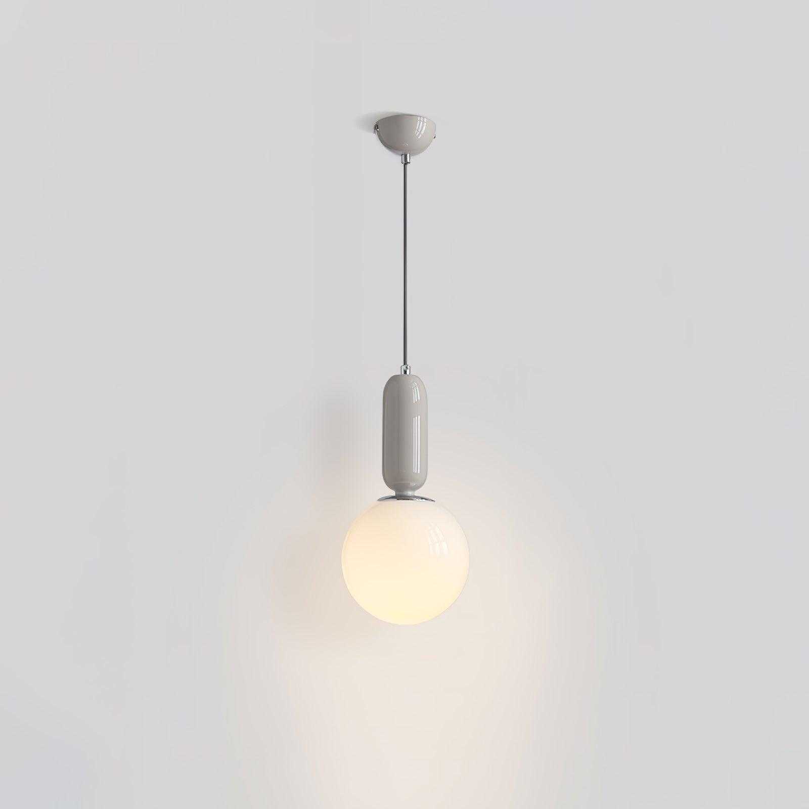 Modern Minimalist Glass Globe Pendant Light Scandinavian Hanging Ball Lamp