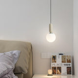 Modern Minimalist Glass Globe Pendant Light Scandinavian Hanging Ball Lamp