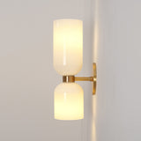 Modern Minimalist Glass Globe Plug In Wall Sconce Set of 2 Brass Bracket Wall Lamp