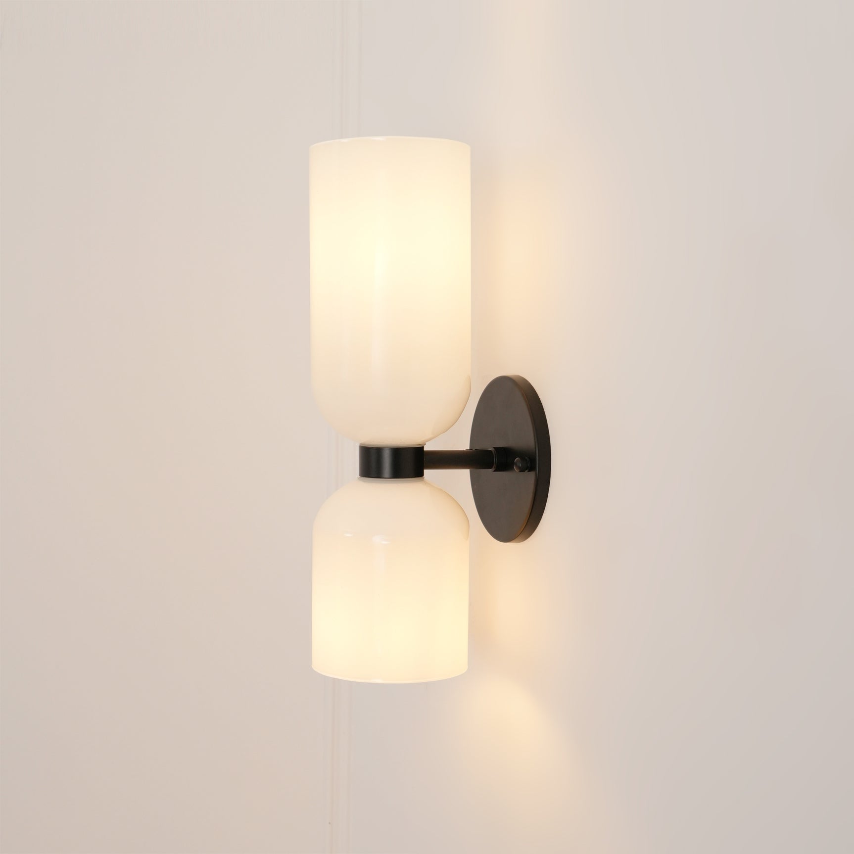 Modern Minimalist Glass Globe Plug In Wall Sconce Set of 2 Brass Bracket Wall Lamp