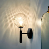 Modern Minimalist Glass Globe Wall Sconce Elegant 5W LED Sphere Indoor Wall Light