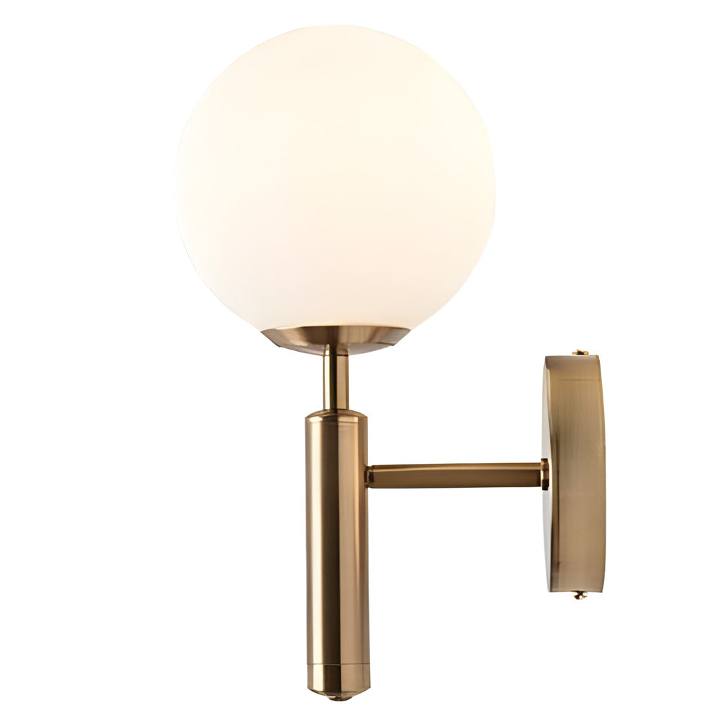 Modern Minimalist Glass Globe Wall Sconce Elegant 5W LED Sphere Indoor Wall Light