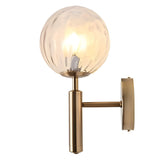 Modern Minimalist Glass Globe Wall Sconce Elegant 5W LED Sphere Indoor Wall Light