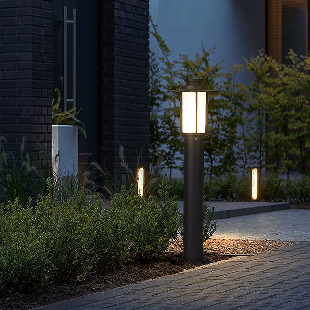 Modern Minimalist IP54 Waterproof LED Garden Pathway Bollard Light for Courtyard and Villa