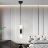 Modern Minimalist LED Kitchen Island Pendant Light Black Nordic Hanging Ceiling Lamp