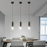 Modern Minimalist LED Kitchen Island Pendant Light Black Nordic Hanging Ceiling Lamp