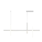 Modern Minimalist LED Linear Pendant Light Dimmable Long Strip Chandelier for Dining Room