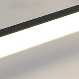 Modern Minimalist LED Linear Pendant Light Dimmable Long Strip Chandelier for Dining Room