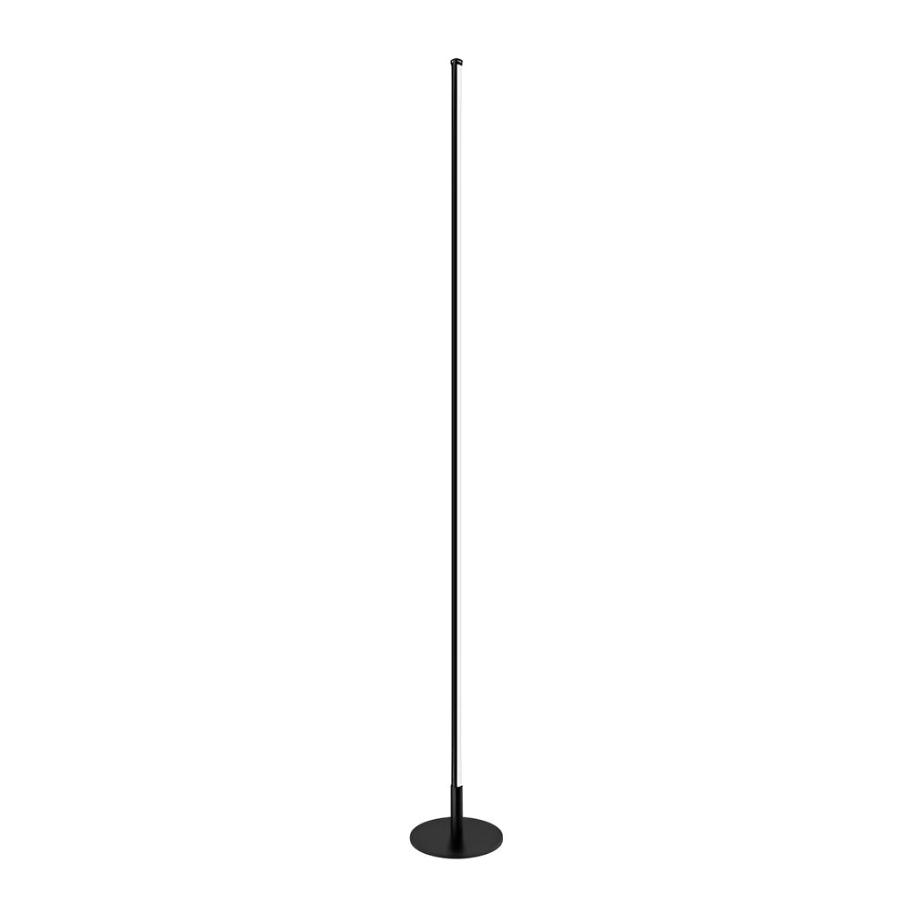 Modern Minimalist LED Outdoor Floor Lamp IP65 Waterproof Black Column Light