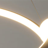 Modern Minimalist LED Ring Chandelier 3 Step Dimming Nordic Hanging Light for Bedroom Living Room
