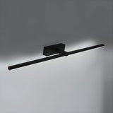 Modern Minimalist LED Wall Sconce for Bathroom Vanity and Mirror Lighting in Black Finish