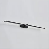 Modern Minimalist LED Wall Sconce for Bathroom Vanity and Mirror Lighting in Black Finish