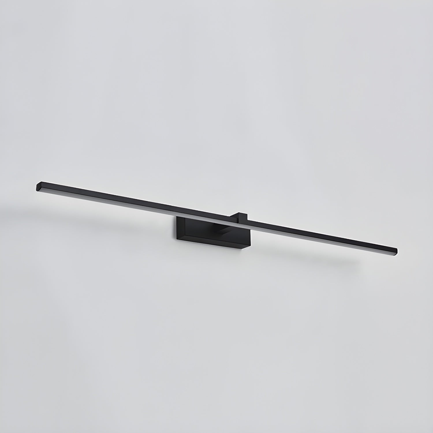 Modern Minimalist LED Wall Sconce for Bathroom Vanity and Mirror Lighting in Black Finish