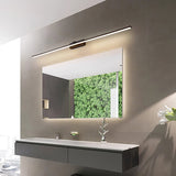 Modern Minimalist LED Wall Sconce for Bathroom Vanity and Mirror Lighting in Black Finish