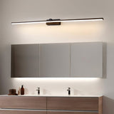 Modern Minimalist LED Wall Sconce for Bathroom Vanity and Mirror Lighting in Black Finish