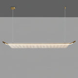 Modern Minimalist Linear Acrylic LED Pendant Light for Dining Room and Kitchen Island
