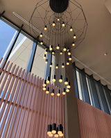 Modern Minimalist Linear LED Chandelier with Multi Head Design