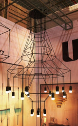 Modern Minimalist Linear LED Chandelier with Multi Head Design