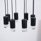 Modern Minimalist Linear LED Chandelier with Multi Head Design