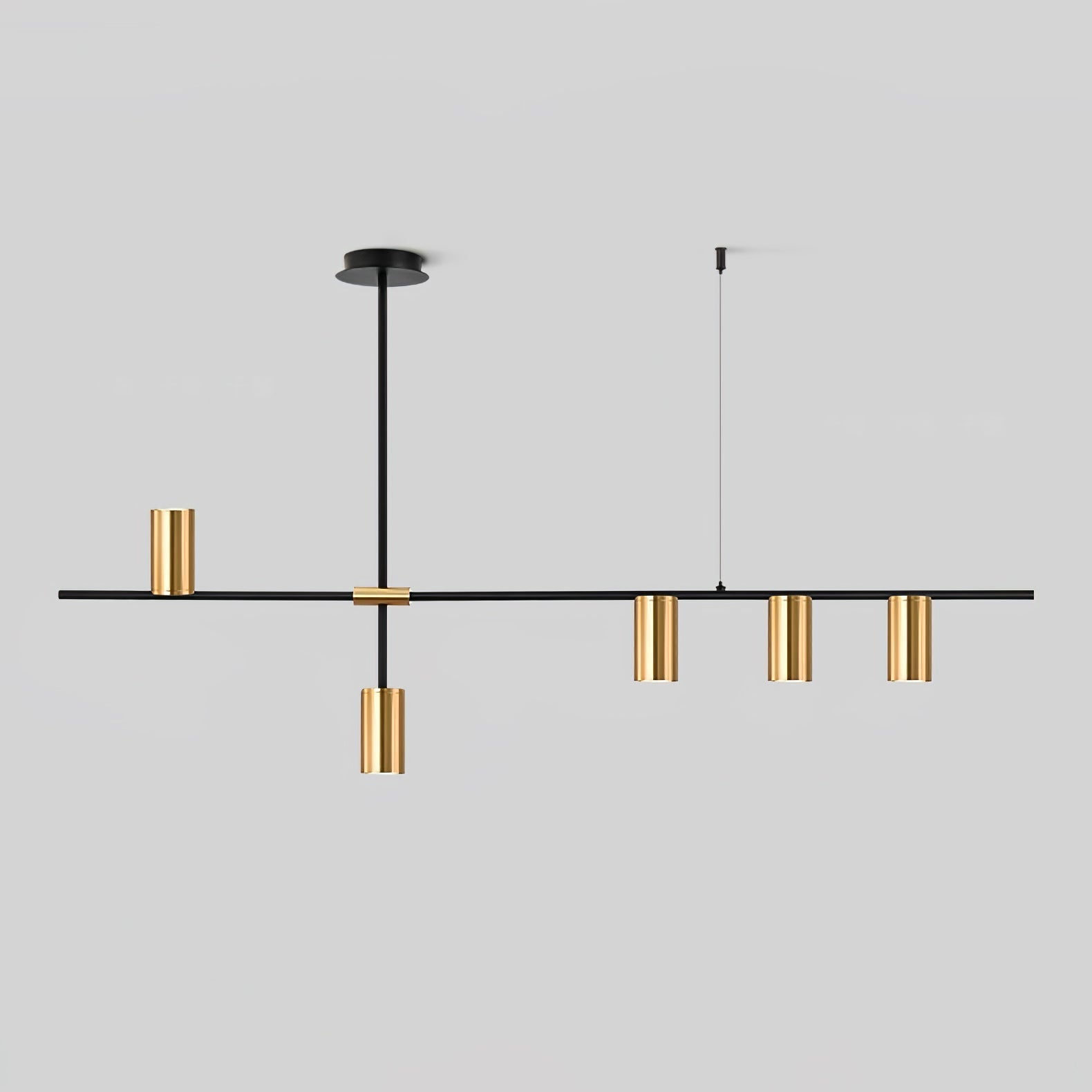 Modern Minimalist Linear LED Pendant Light for Kitchen Island and Dining Room
