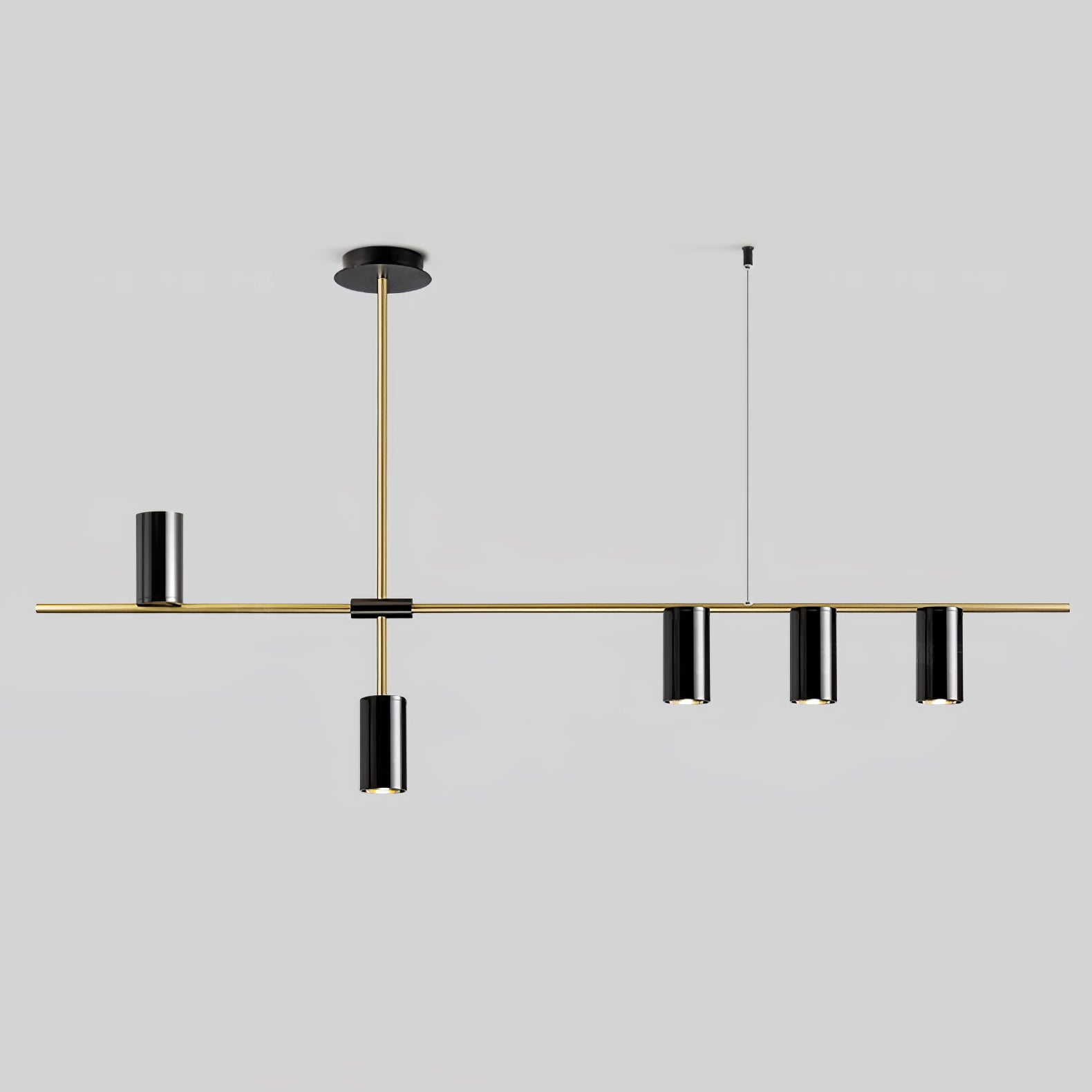 Modern Minimalist Linear LED Pendant Light for Kitchen Island and Dining Room