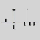 Modern Minimalist Linear LED Pendant Light for Kitchen Island and Dining Room
