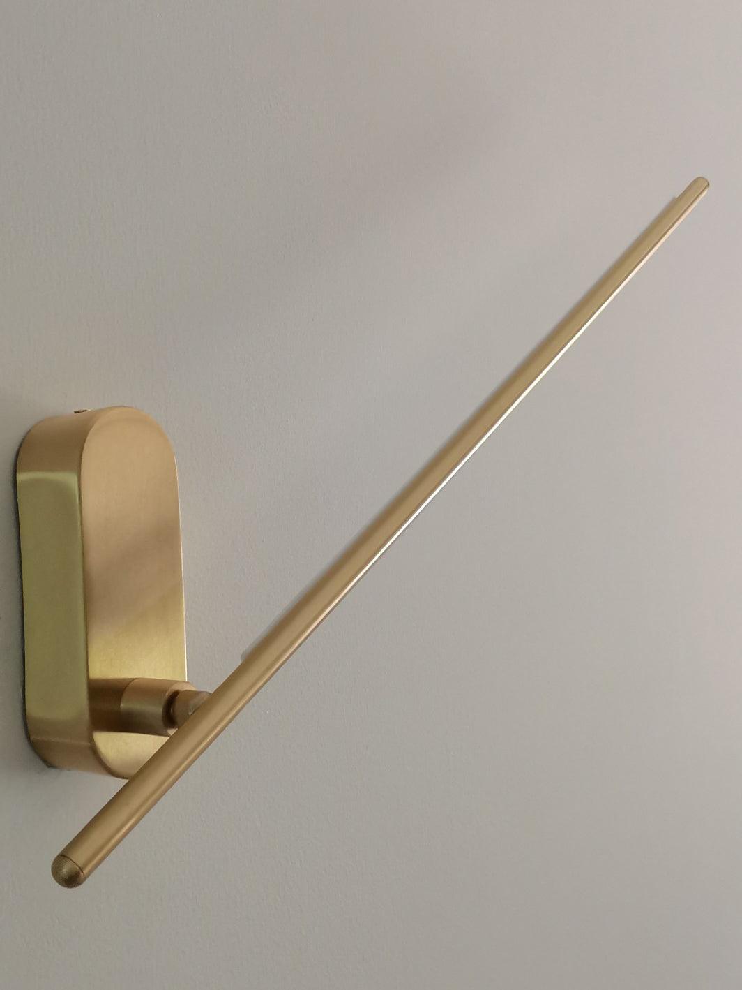 Modern Minimalist Linear LED Stick Wall Sconce Iron Metal Fixture for Indoor Home Decor