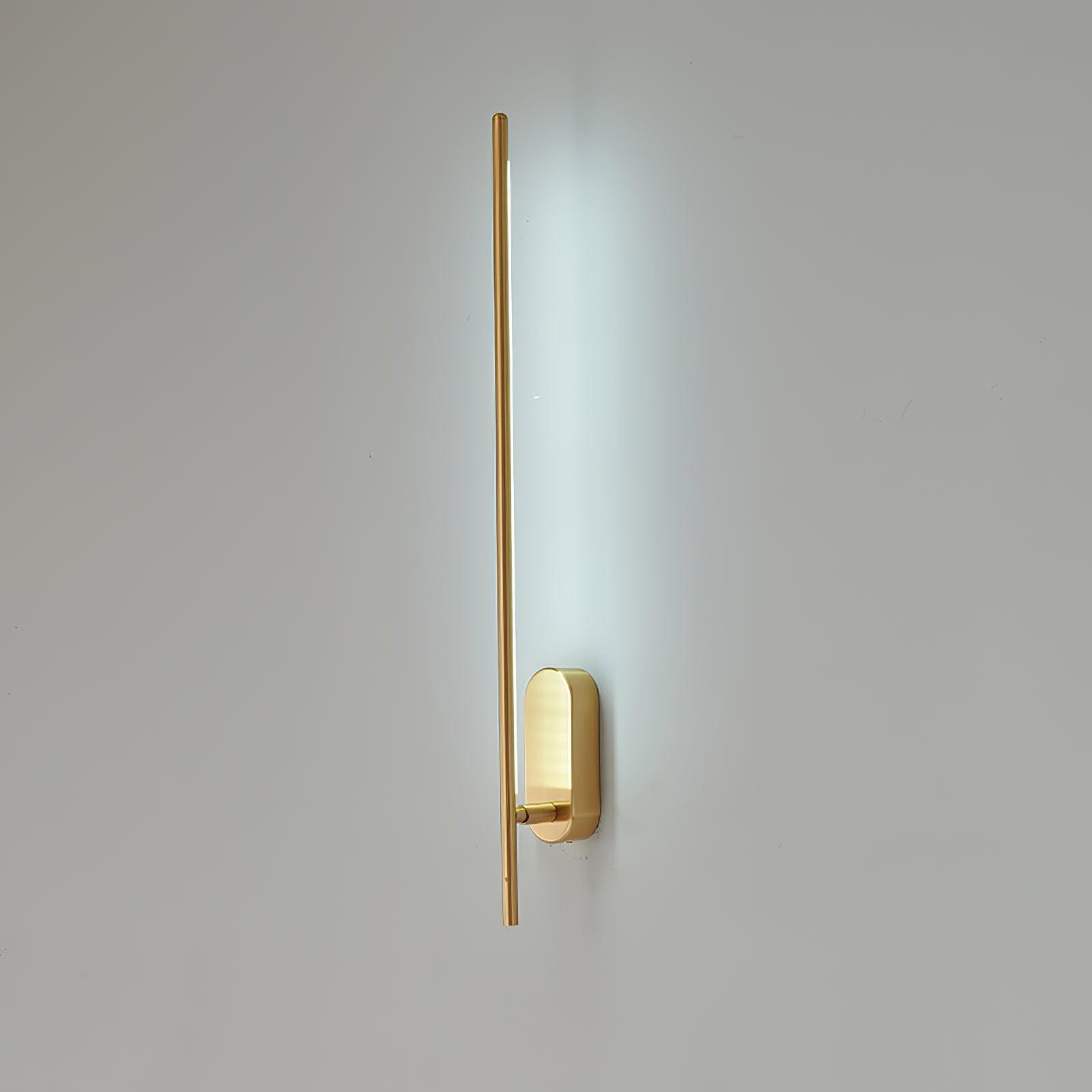 Modern Minimalist Linear LED Stick Wall Sconce Iron Metal Fixture for Indoor Home Decor