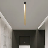 Modern Minimalist Linear LED Strip Ceiling Light Dimmable Flush Mount with Remote Control